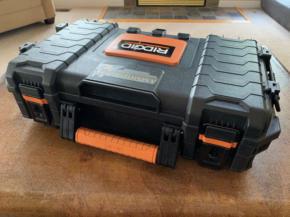 Ridgid Pro Organizer Tool Box Travel Humidor