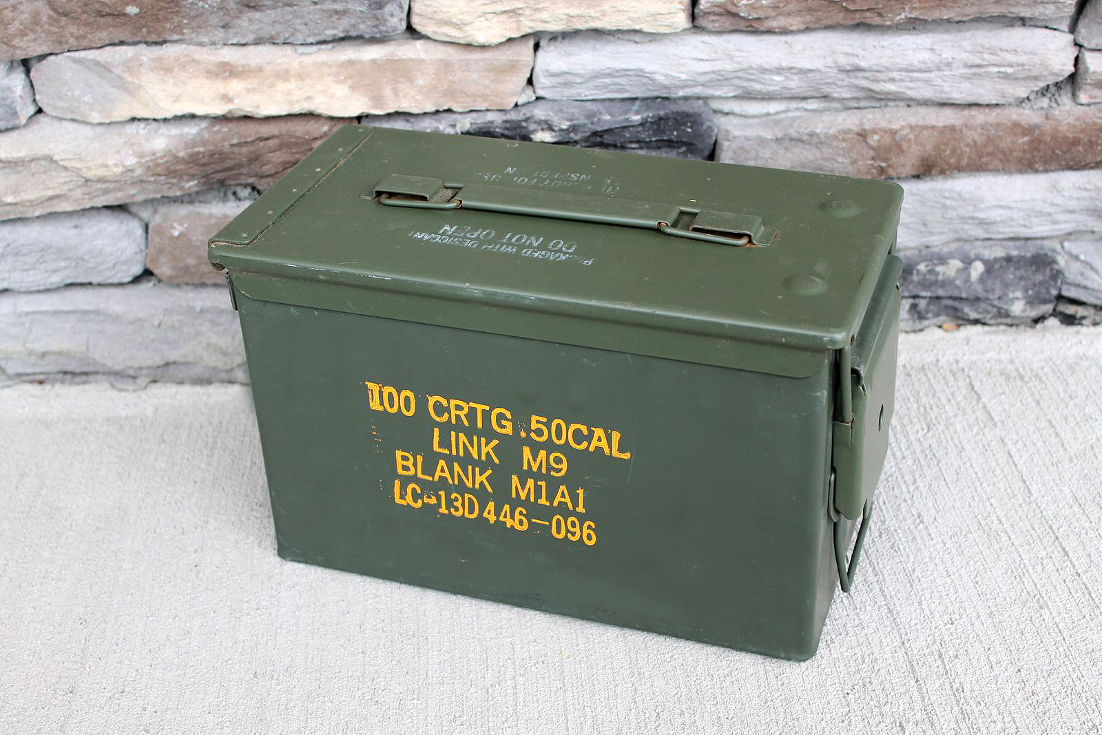 Empty Metal Ammo Boxes 50 Cal Repurposed Into Cigar Humidor Boxes
